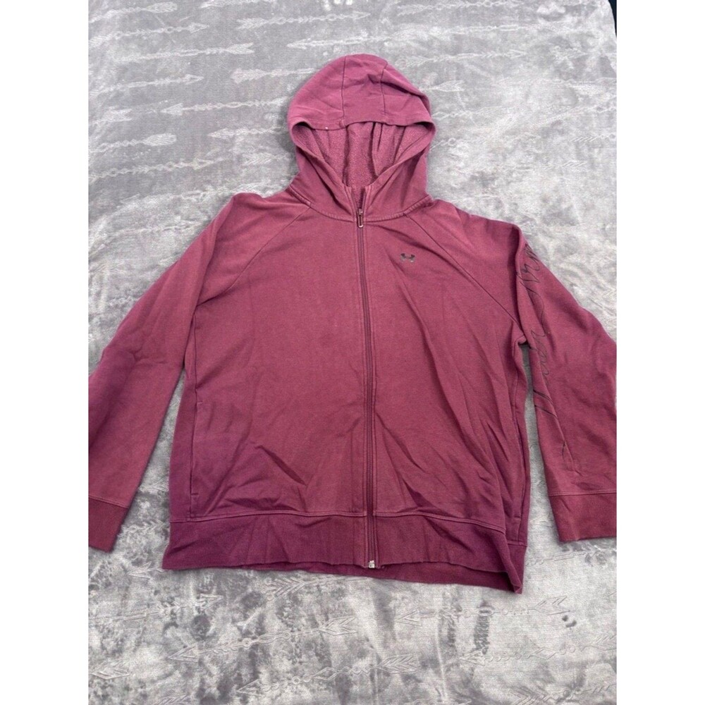 Under Armour Women's Full-Zip Hoodie Jacket - Burgundy, L